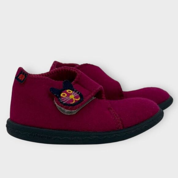 Elefanten Felted Wool Shoes in Magenta Toddler Girl Size EU 22 /US 6 - Picture 1 of 9